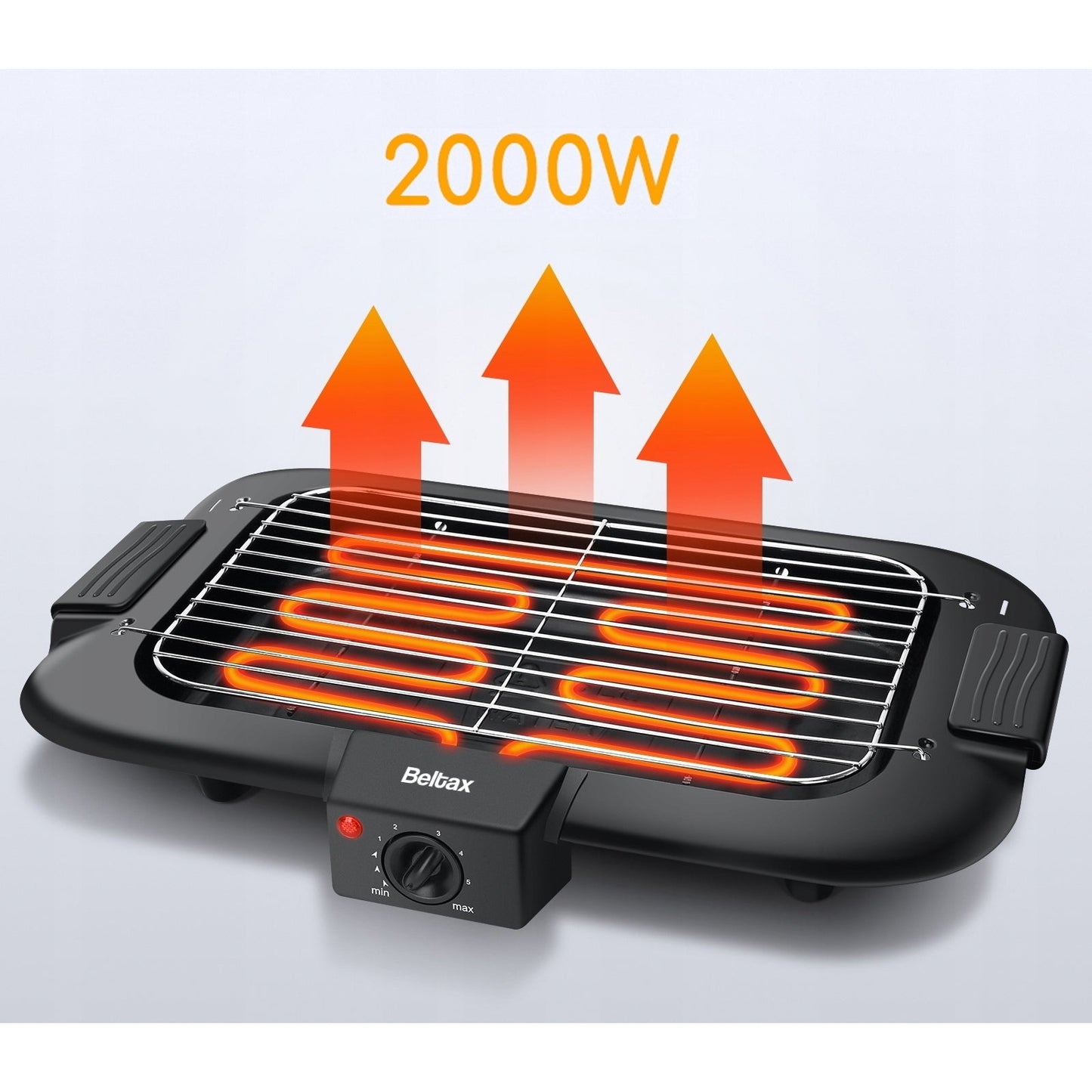 Grelhador Beltax BBQ 3620 | 2000W, Termostato, Interior/Exterior