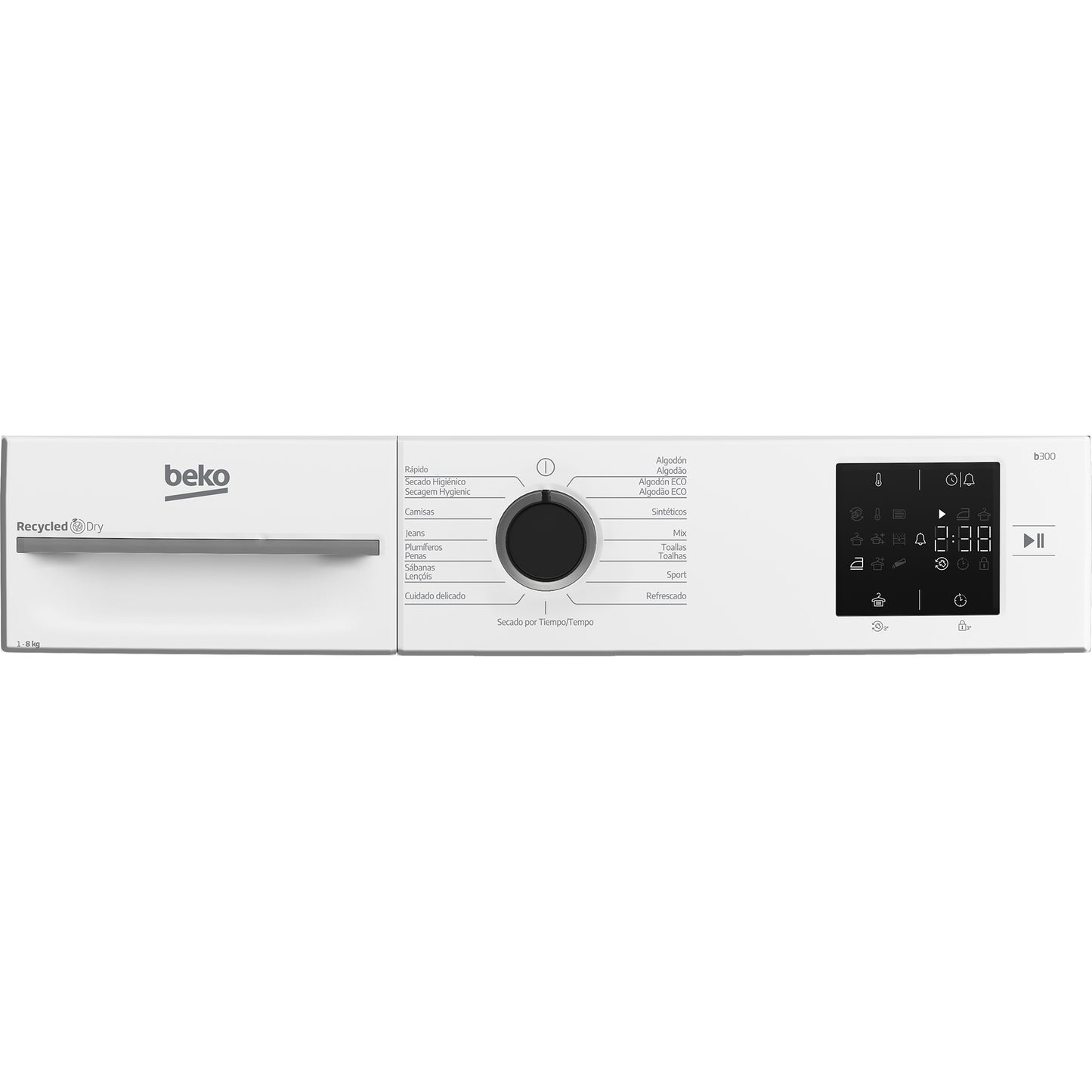 Secador de Roupa BEKO BM3T38230WB | 8kg, Bomba de Calor, Classe D