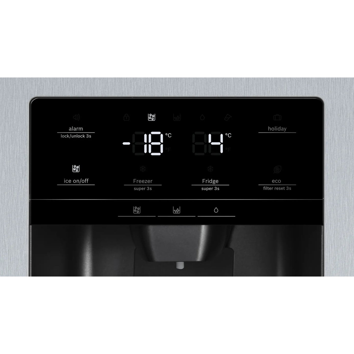 Frigorífico Americano Bosch KAD93AIDP | 562L, Classe D, NoFrost