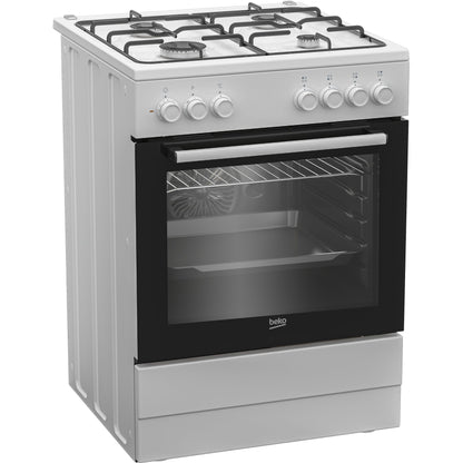 Fogão a Gás BEKO FBE62120WD | 4 Queimadores, Forno Elétrico, 66L