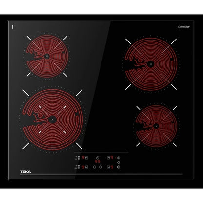 Placa Vitrocerâmica Teka TBC64320TTC | 4 Zonas, Touch Control, 6200W