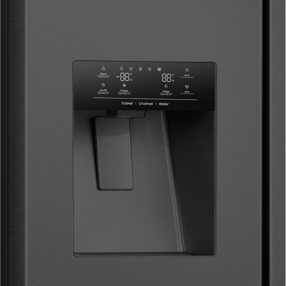 Frigorífico Americano Hisense RS9P628GPFE | 614L, Classe E, Preto