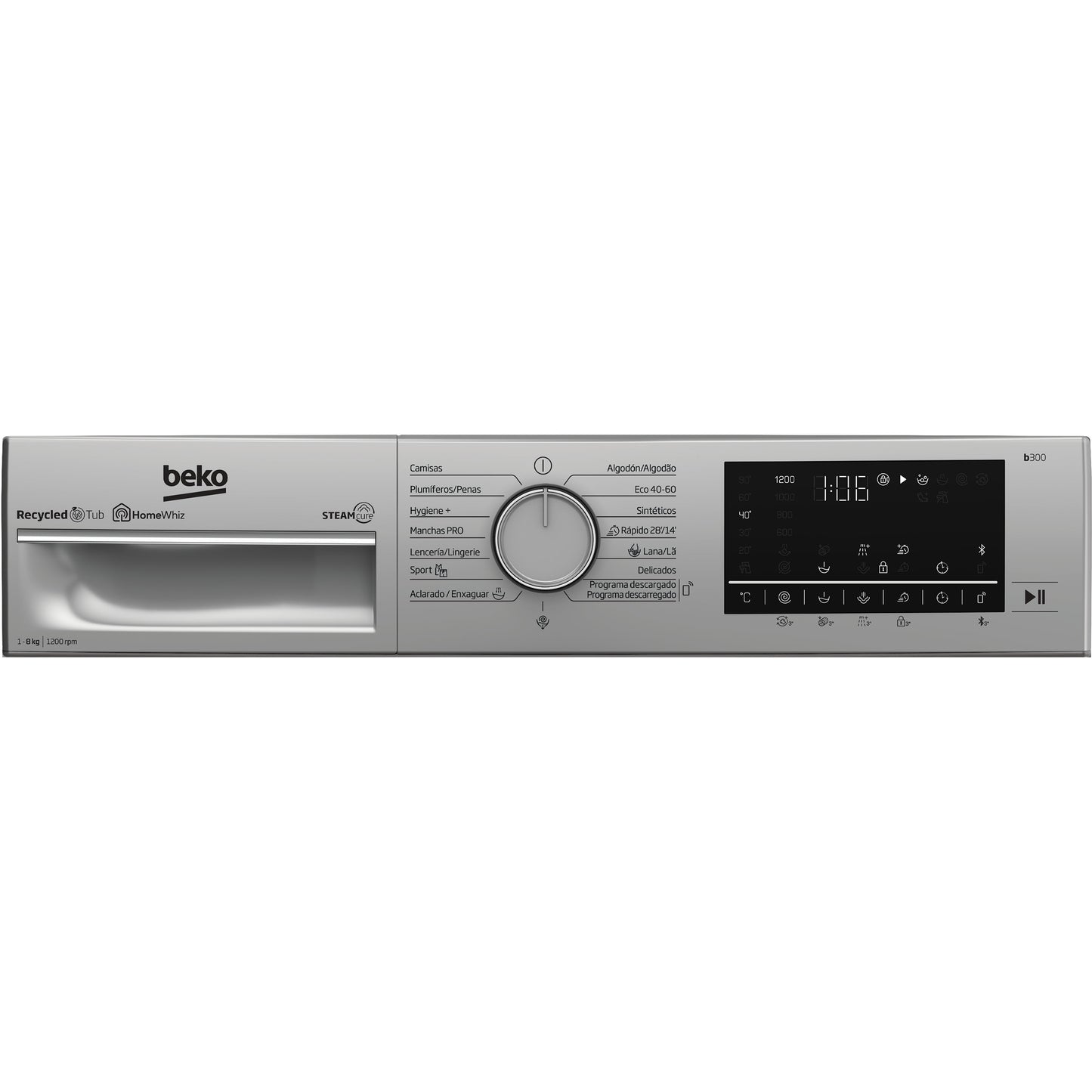 Máquina de Lavar Roupa Beko B3WFT58220X | 8kg, Classe C