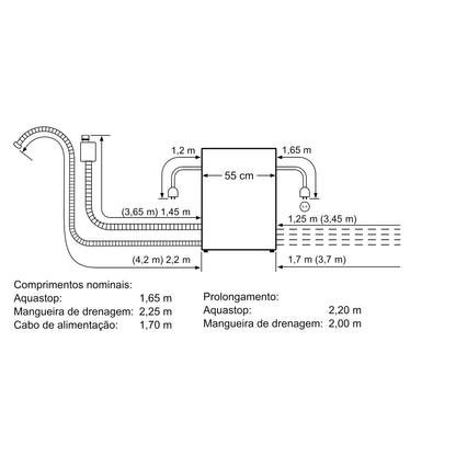 Máquina de Lavar Loiça Encastre SIEMENS Sc05ib00te | 8 talheres, E