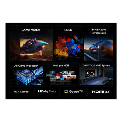 TV TCL 85P8K | 85", QLED, 4K, Google TV