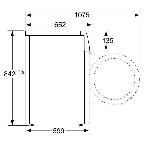 Secador de Roupa Bosch Serie 4 WTR85V91ES | 8kg, Bomba de Calor, A++