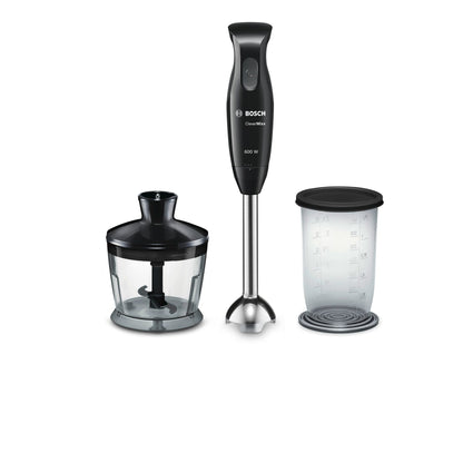 Varinha Bosch MSM2620B | 600W, QuattroBlade, Silenciosa, Leve, Picador e Copo Misturador