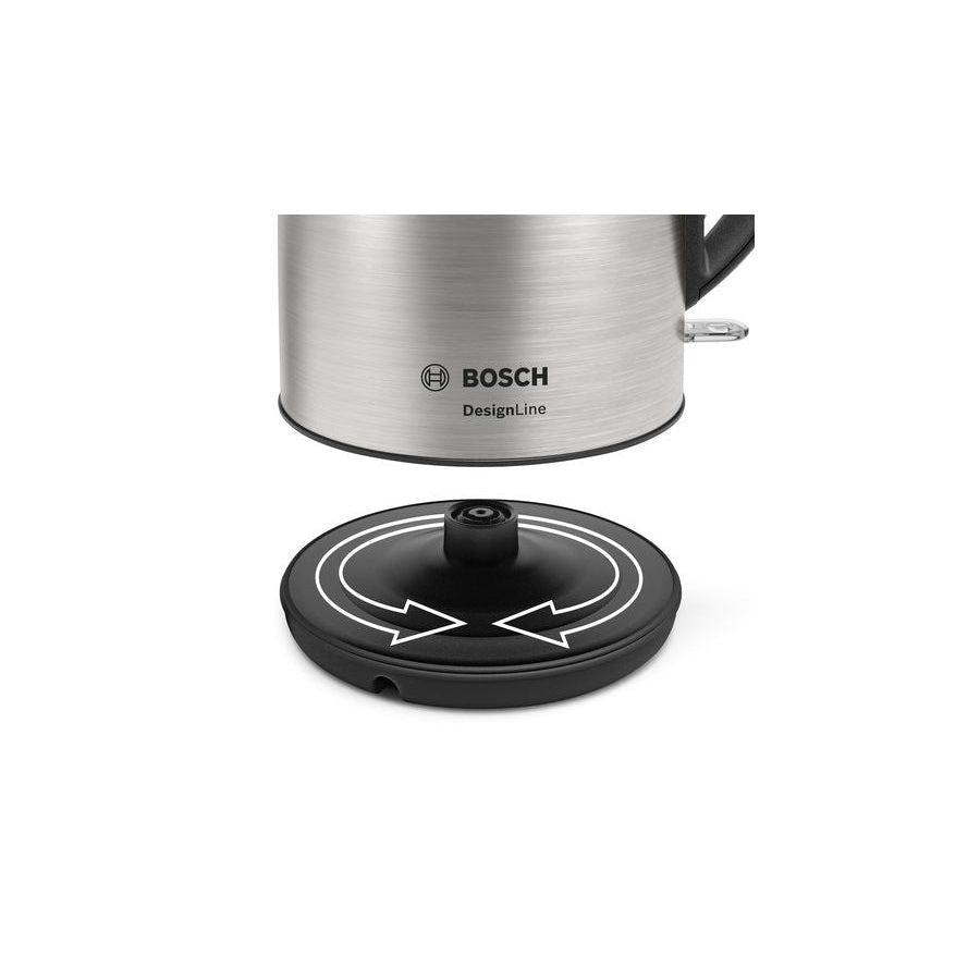Jarro Elétrico Bosch TWK3P420 | 2400W, Inox, 1.7L, Sem Fios