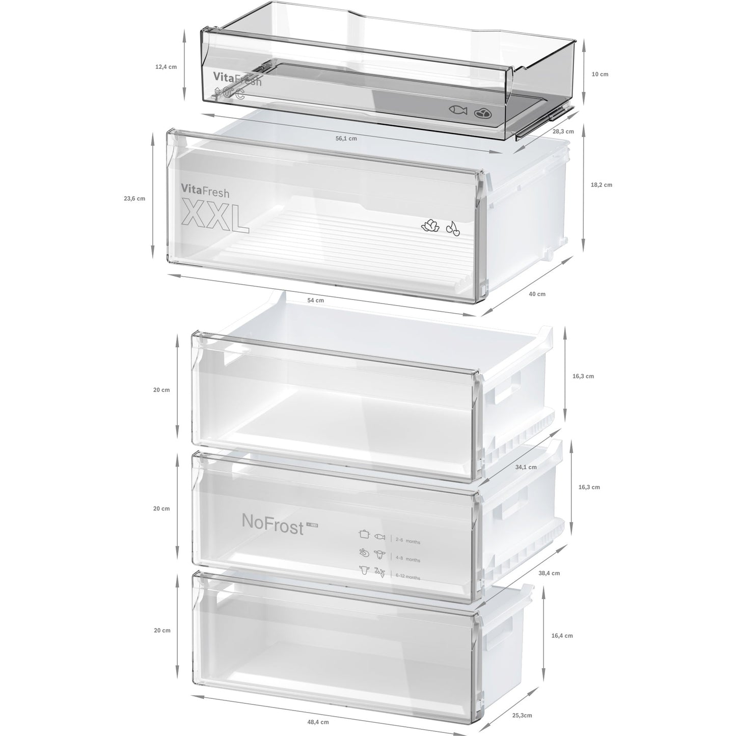 Frigorífico Combinado Bosch KGN49OXBT | 363L, 35dB, Classe B