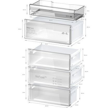 Frigorífico Combinado Bosch KGN49OXBT | 363L, 35dB, Classe B