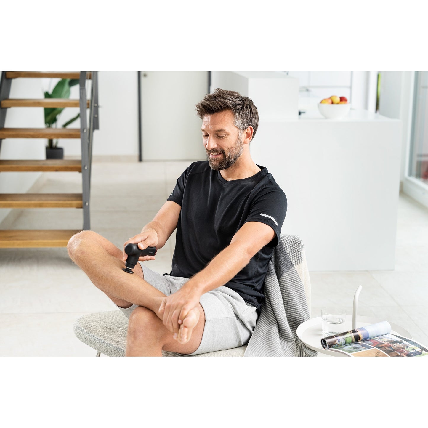 Pistola de Massagem Beurer MG79 | 3 níveis, 3h autonomia, portátil