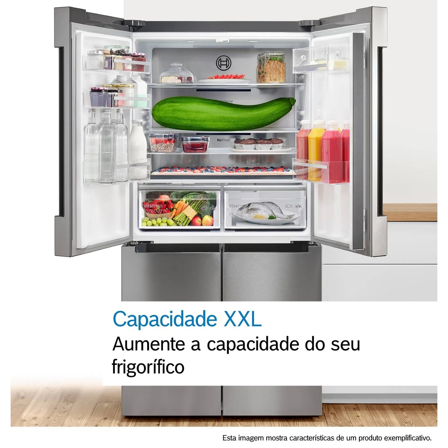 Frigorífico Americano Bosch KAD93AIDP | 562L, Classe D, NoFrost
