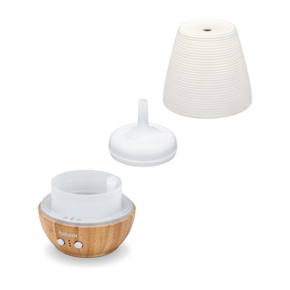 Difusor Aroma Beurer LA40 | Ultrassons, 20m2, Bambu