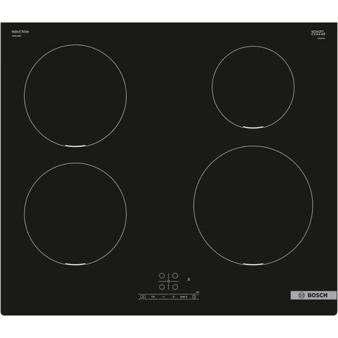 Placa de Indução Bosch PIE611BB5E | 4 Zonas, 60 cm, Preto