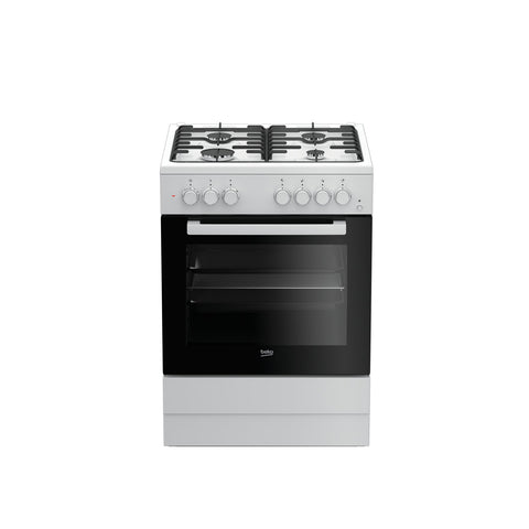 Fogão a Gás Beko FSE 62110 DW | 4 Zonas, Forno Elétrico, 66L, A