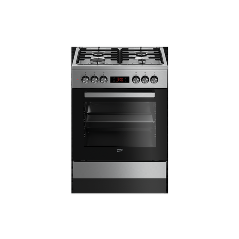 Fogão a Gás BEKO FSM 62320 DXS | Forno Elétrico, 8 Funções