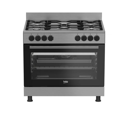 Fogão a Gás Beko GM 15120 DX NS | 5 Queimadores, Forno Elétrico, 111L