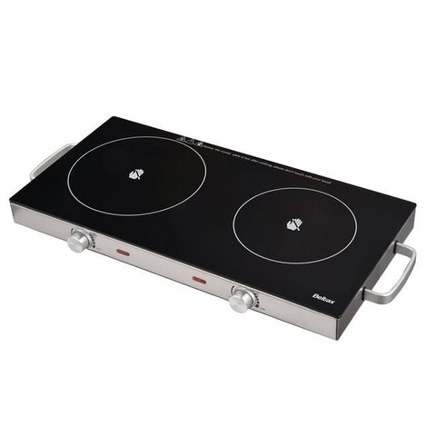 Placa Vitrocerâmica BELTAX BHP0220 | 2 Zonas, 2800W, Ajuste Temp.