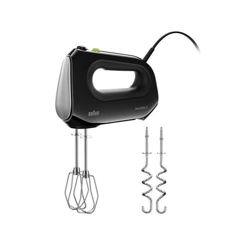 Batedeira Braun HM 2110 BK | 500W, 4 velocidades, Aço inox