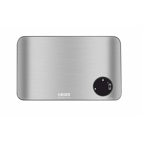 Balança de Cozinha HAEGER Stainless | 15kg, 1g, Display LCD