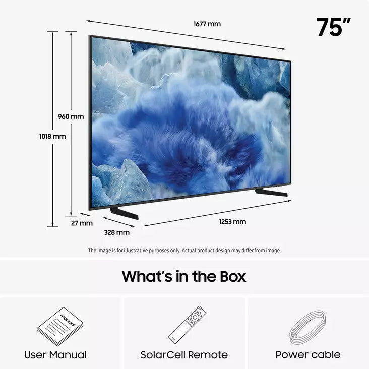 TV Samsung TQ75Q8FAAUXXC | 75", QLED, 4K