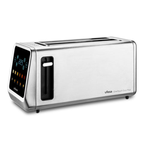 Torradeira Ufesa One Touch Duo Plus | Inox, 1450W, Digital, Memória, 2 Ranhuras Largas
