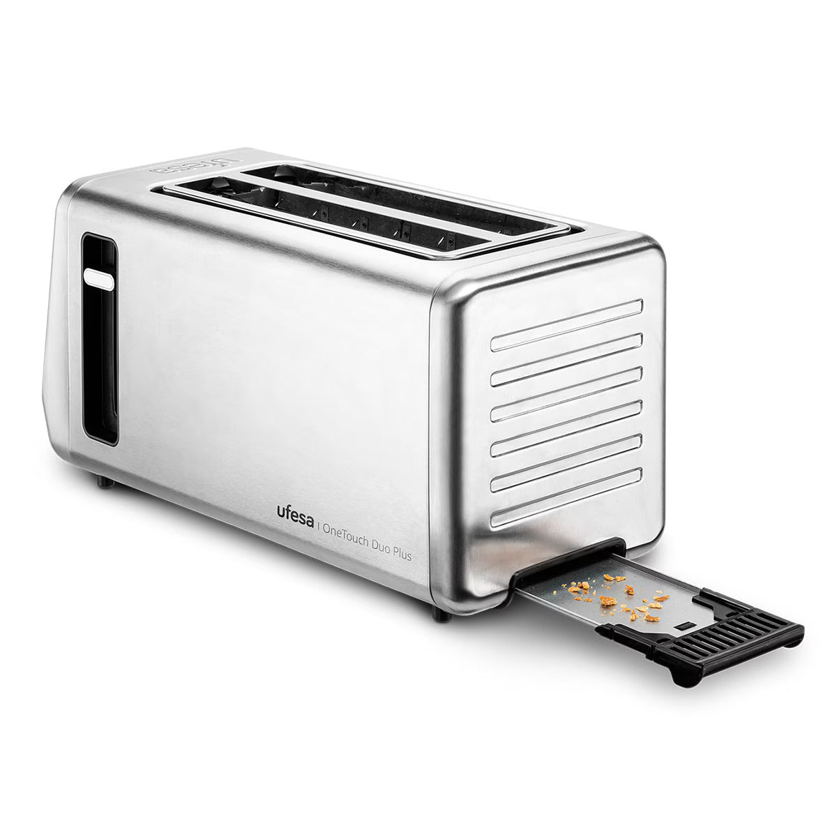 Torradeira Ufesa One Touch Duo Plus | Inox, 1450W, Digital, Memória, 2 Ranhuras Largas