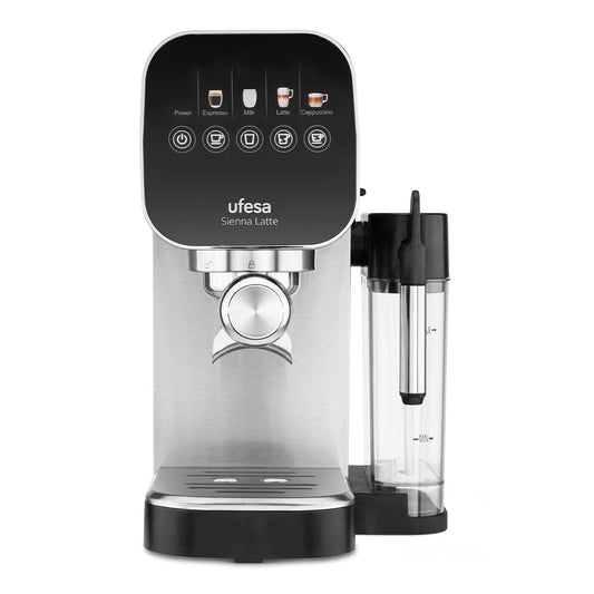 Máquina Café Expresso UFESA Sienna Latte | 15 bar, 2 chávenas, E.S.E